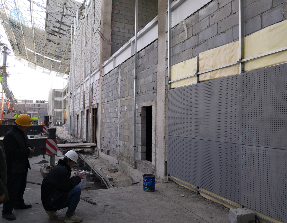 穿孔水泥纖維板施工方法-石家莊國際會展中心項目 穿孔水泥纖維板施工方法-石家莊國際會展中心項目