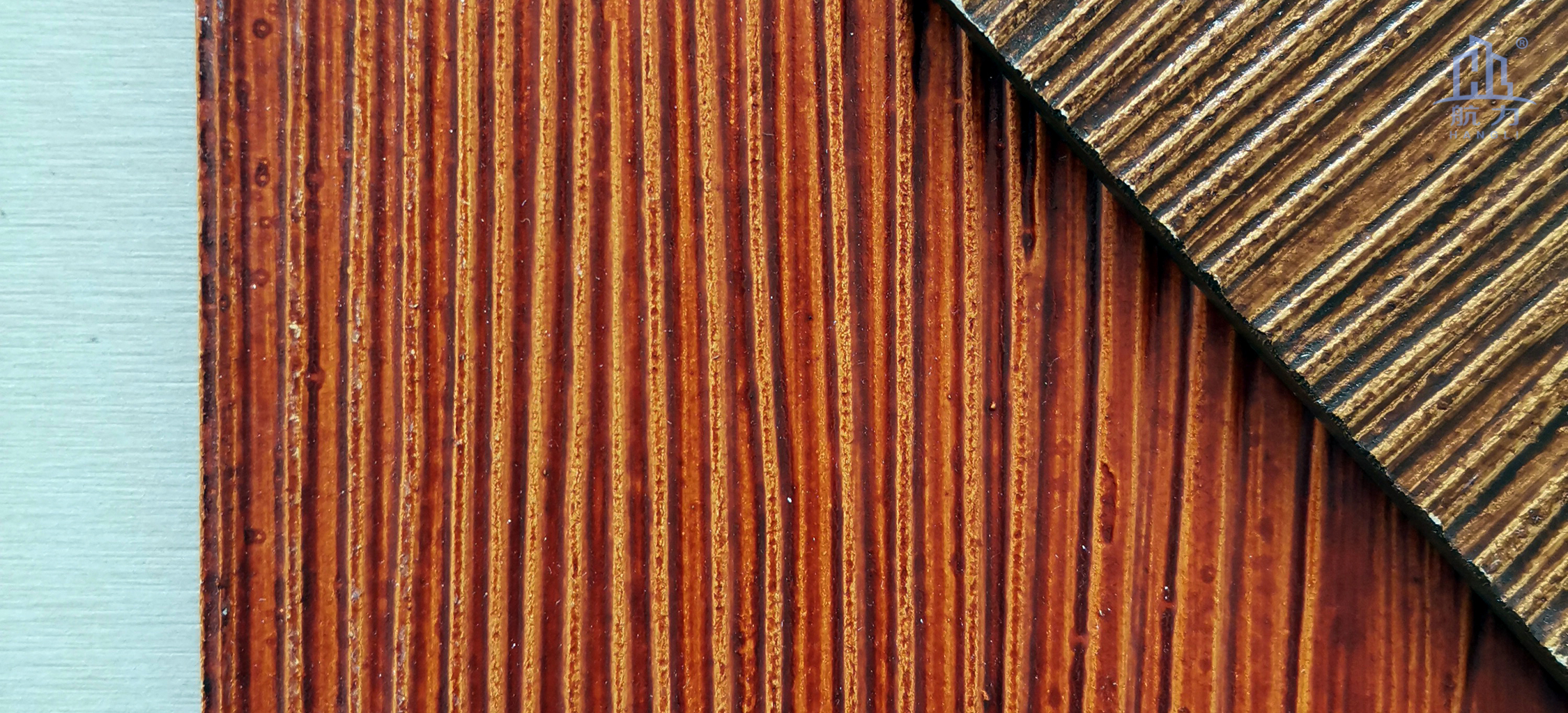 木紋水泥板系列適合于高檔別墅和居民樓房、舊房改造或者大型旅游景區(qū)、輕鋼別墅的正面，外墻和內(nèi)墻裝飾使用。鋪貼方式有披疊、干掛和直接上膠。板材的耐火性強(qiáng)，質(zhì)量輕，長度可達(dá)3.05米。相比起瓷磚較為輕質(zhì)，比木板更耐用。